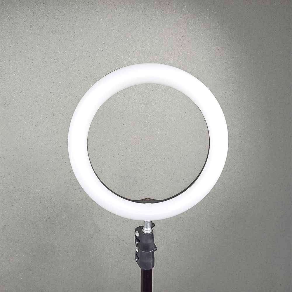 Taffstudio Lampu Halo Ring Light Kamera 120 LED 26cm with Holder