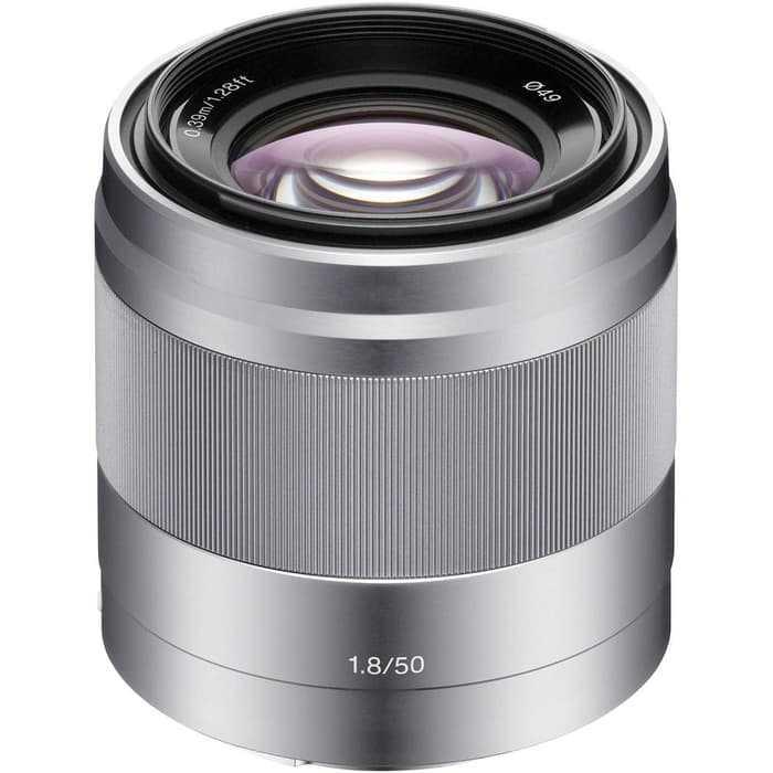 Lensa Sony E 50mm f/1.8 OSS Lens Silver