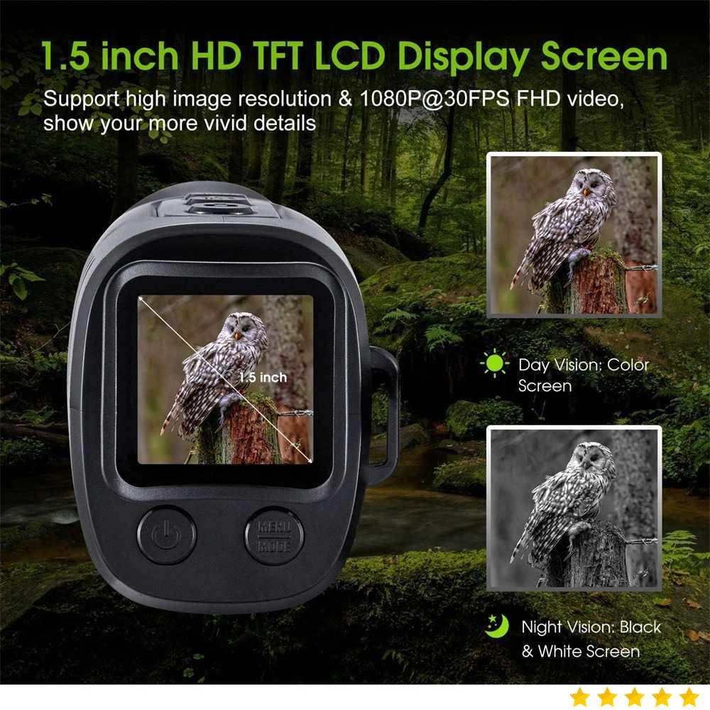 APEXEL Teropong Monokular Digital 1.5 Inch Night Vision - APL-NV007