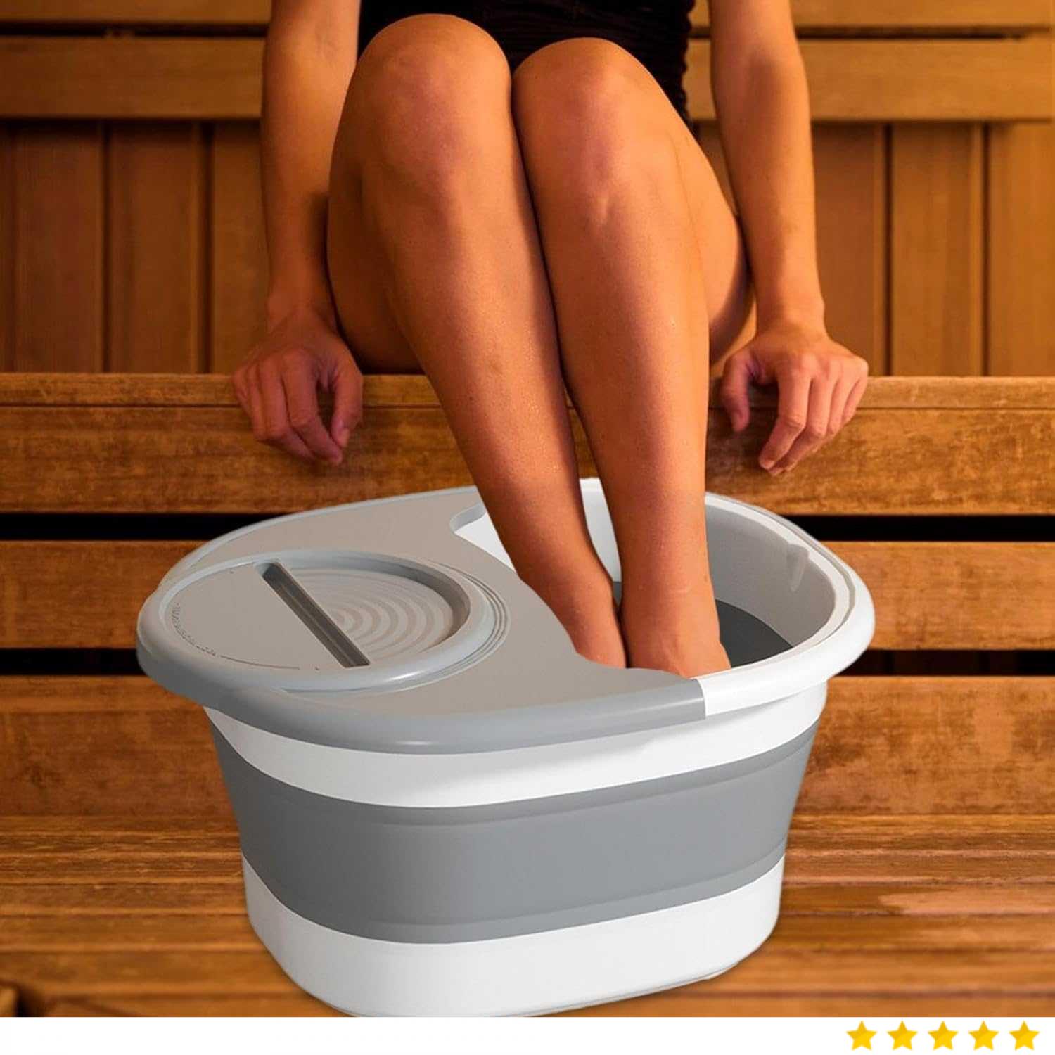 Bema Dorji Ember Pijat Kaki Folding Collapsible Sauna Bucket 15L - 8010