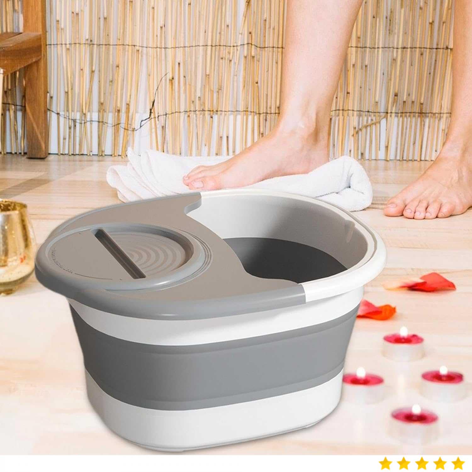 Bema Dorji Ember Pijat Kaki Folding Collapsible Sauna Bucket 15L - 8010
