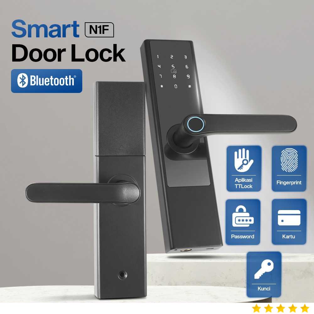 BILIXO Smart Door Lock TTLock App Fingerprint Password Card - N1F