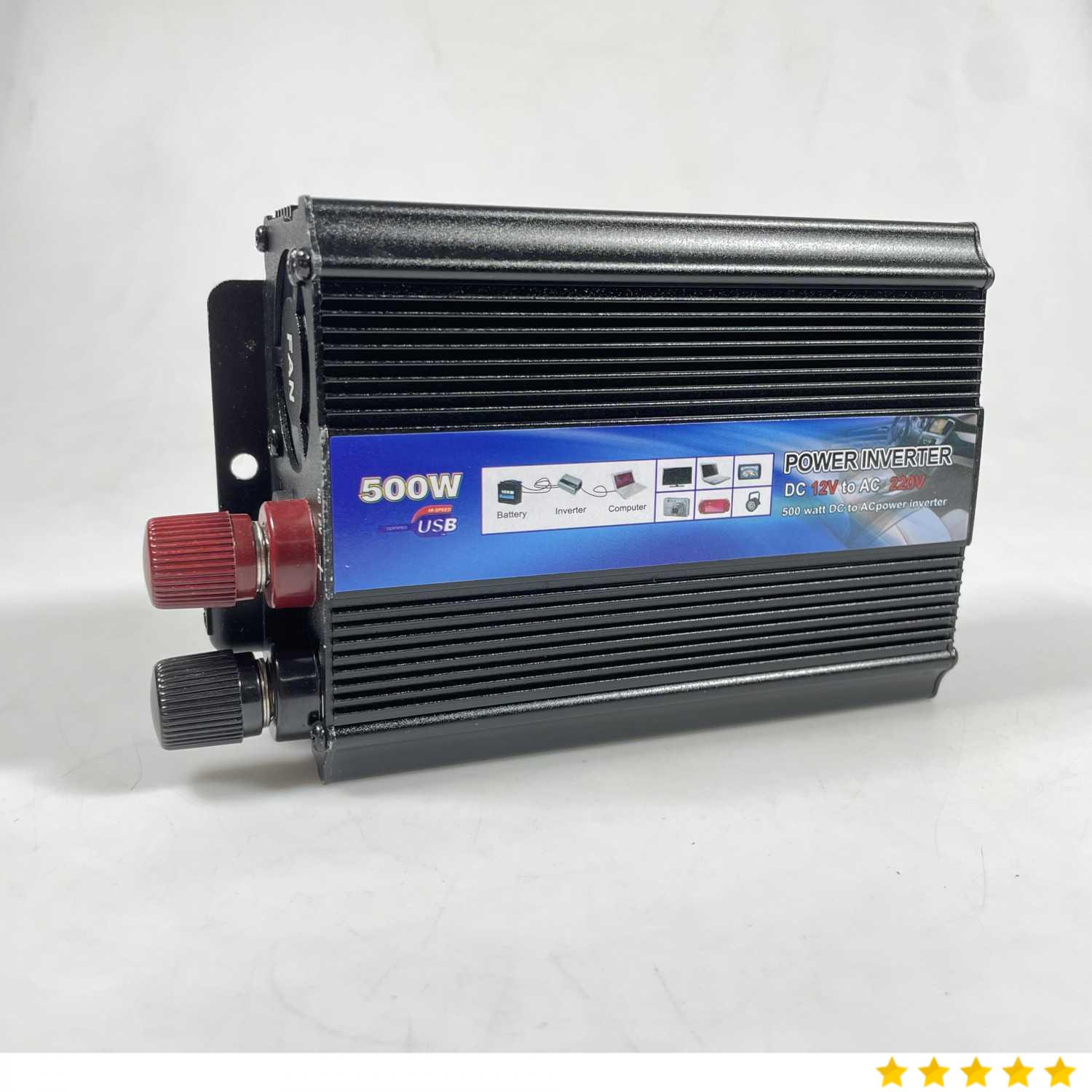 EAFC Power Inverter Mobil Modified Sine Wave DC 12V to AC 220V 500W - USB5