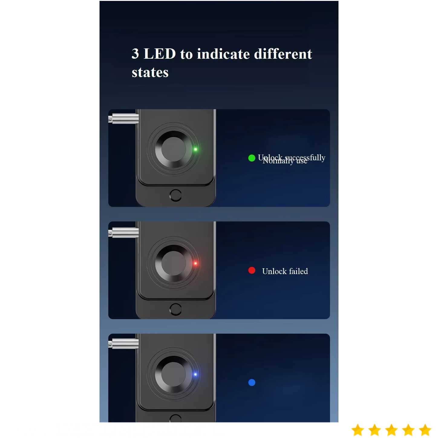 ELENX Smart Lock Cabinet Locker Fingerprint Kunci Lemari Digital - FQ20
