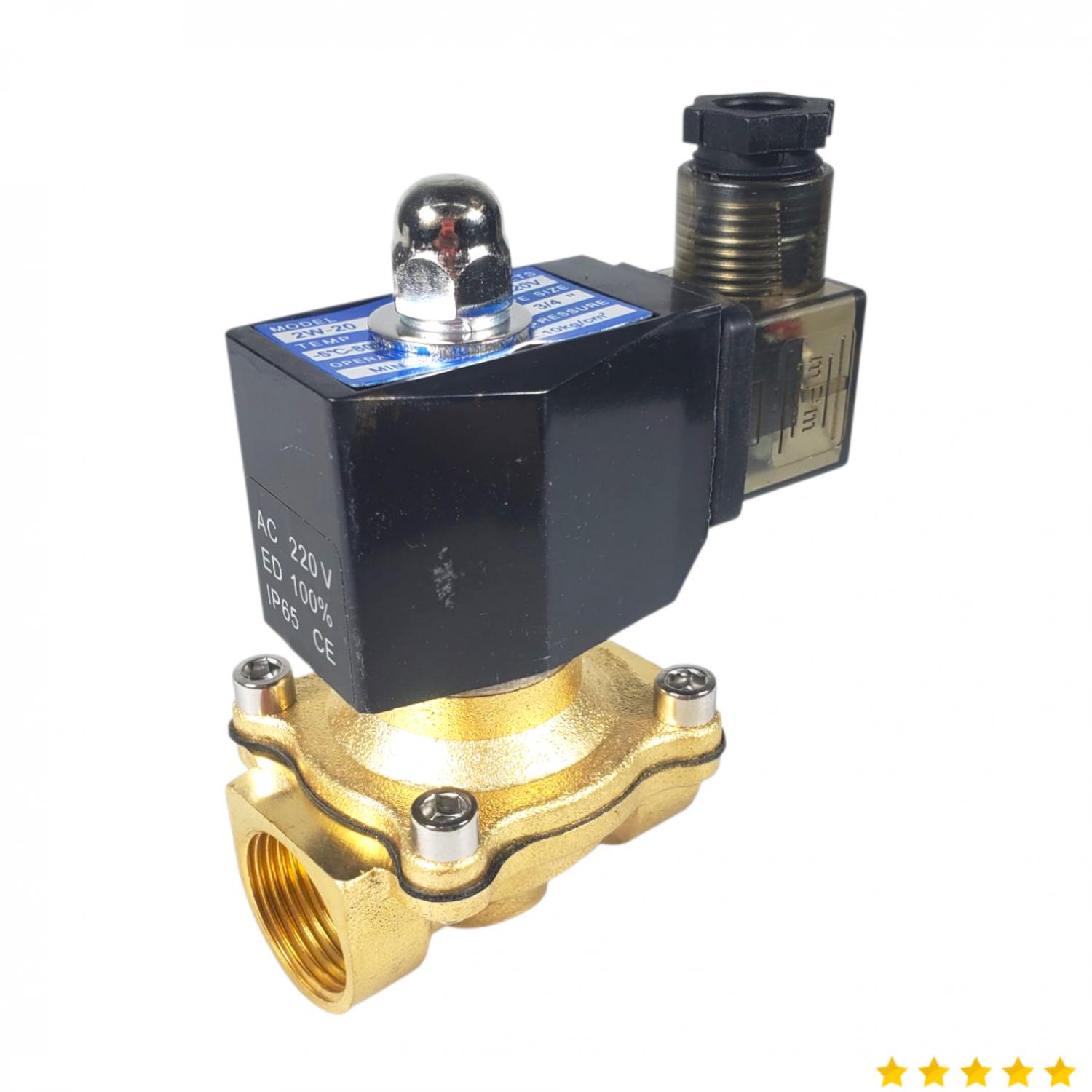 FMA Solenoid Water Valve Switch Electric Normally Closed 220V 3/4 Inch - 2W-20