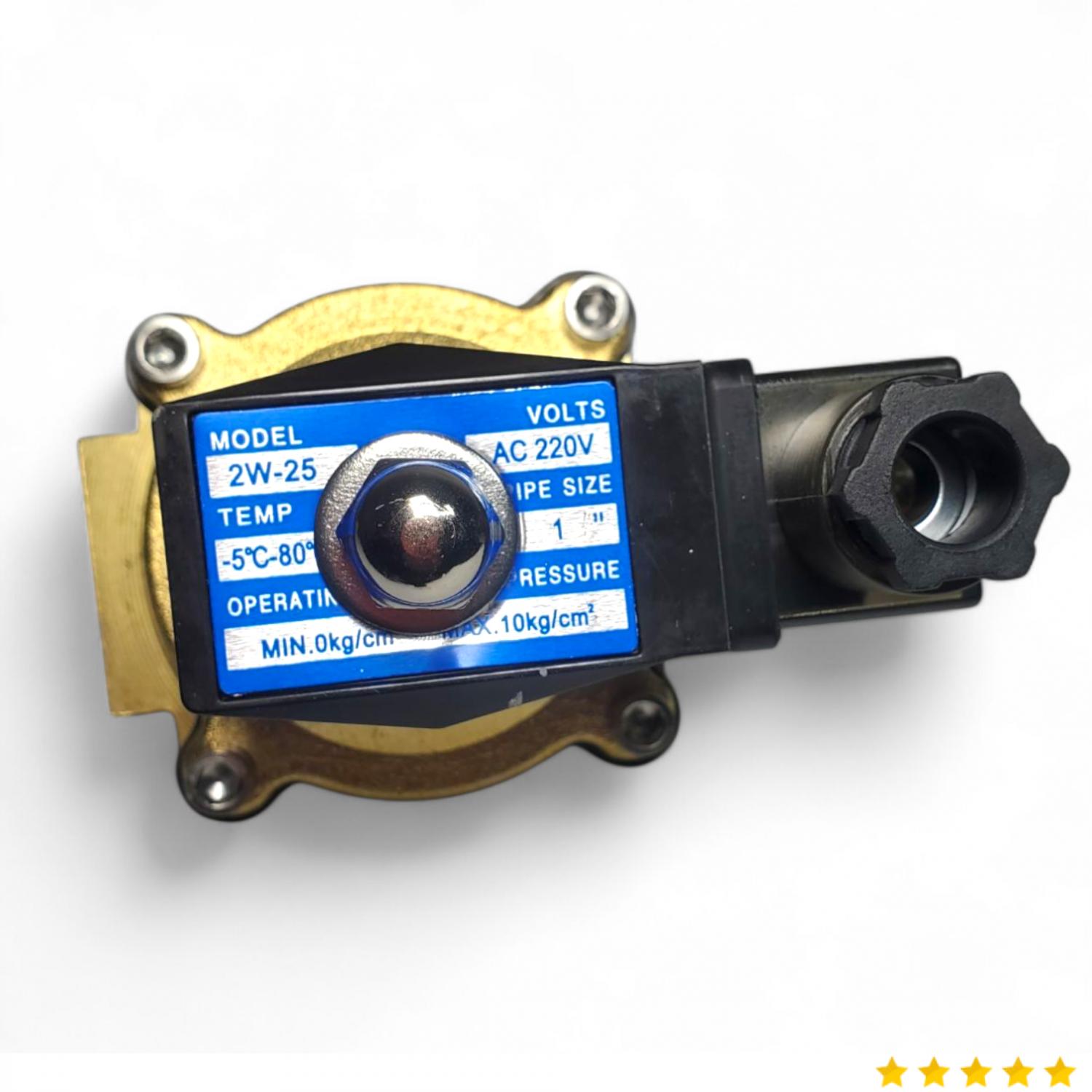FMA Solenoid Water Valve Switch Electric Normally Closed 220V 1 Inch - 2W-25