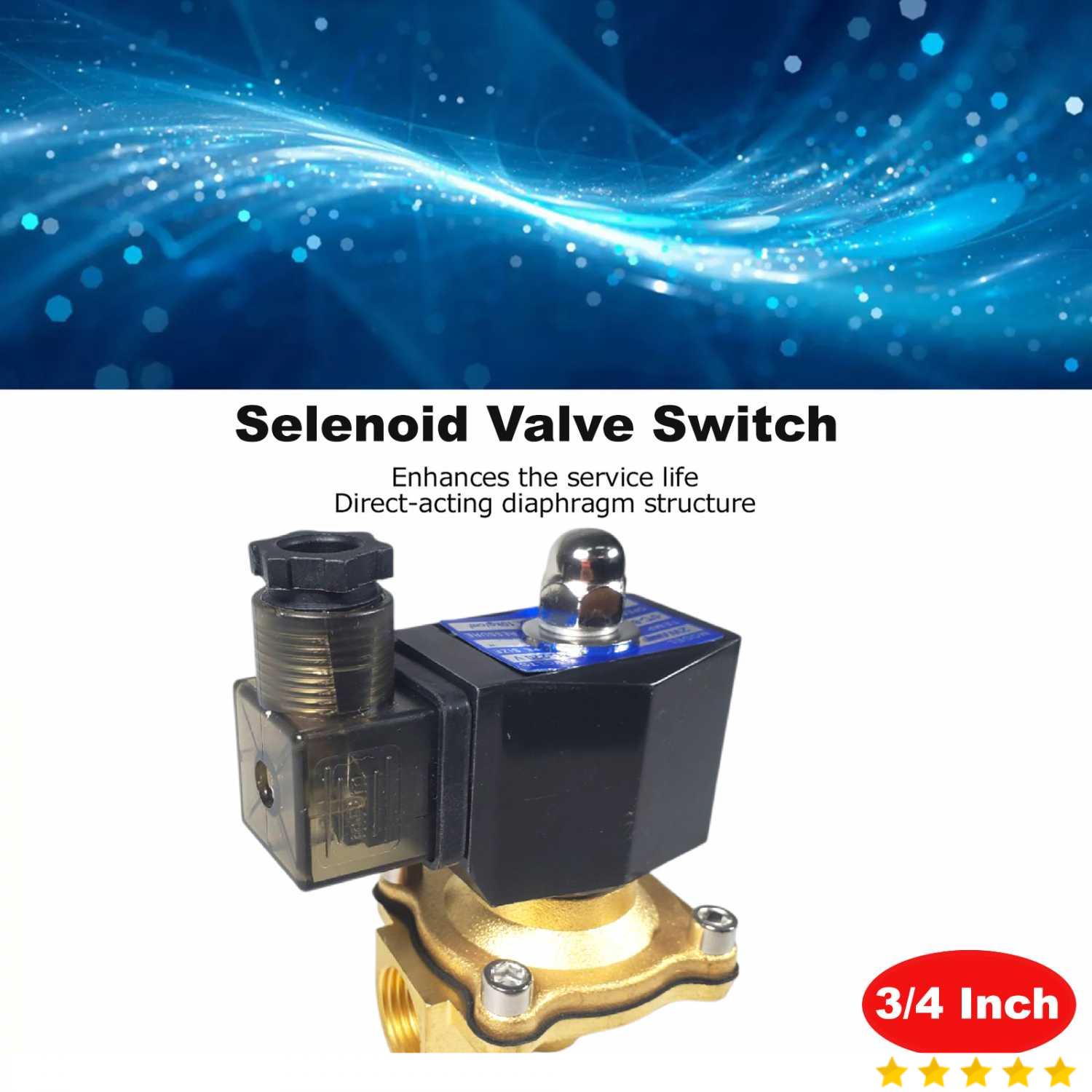 FMA Solenoid Water Valve Switch Electric Normally Closed 220V 3/4 Inch - 2W-20