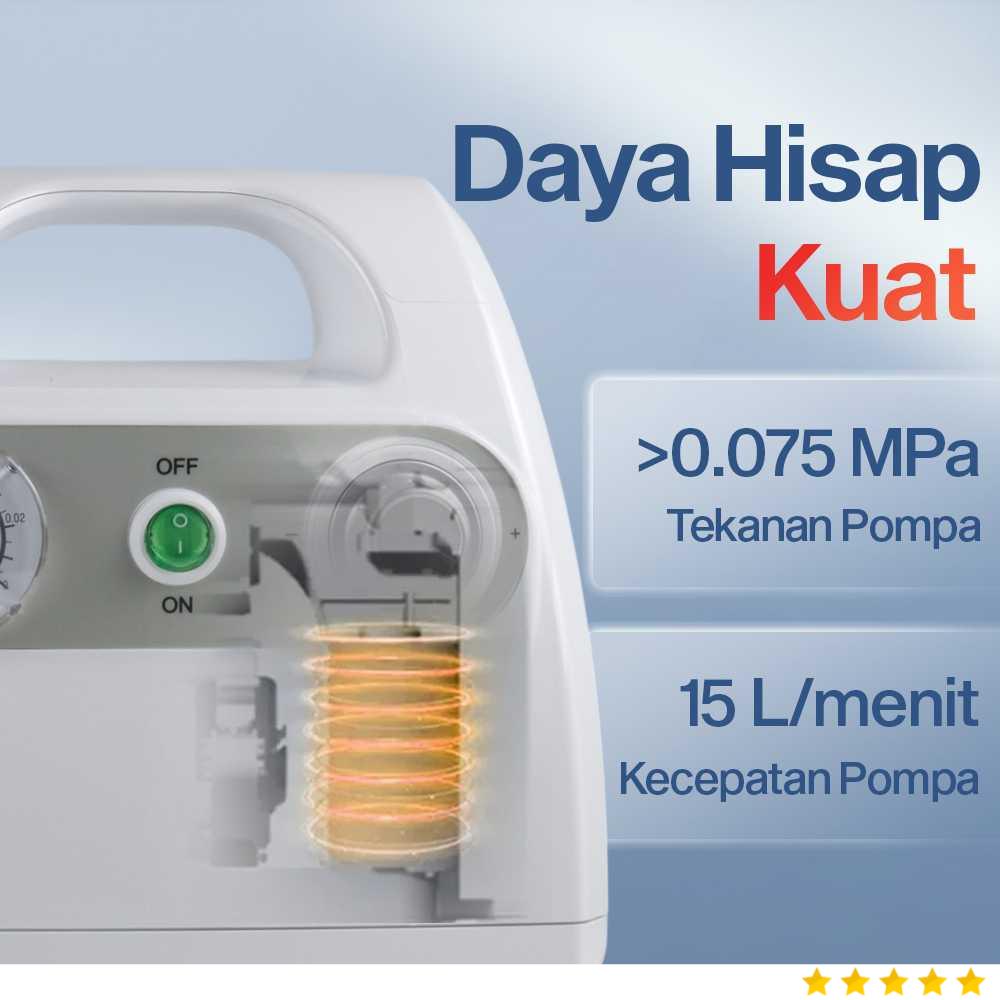 FOFO Alat Penyedot Dahak Elektrik Portable Sputum Suction Pump 1L - GY-XT-1