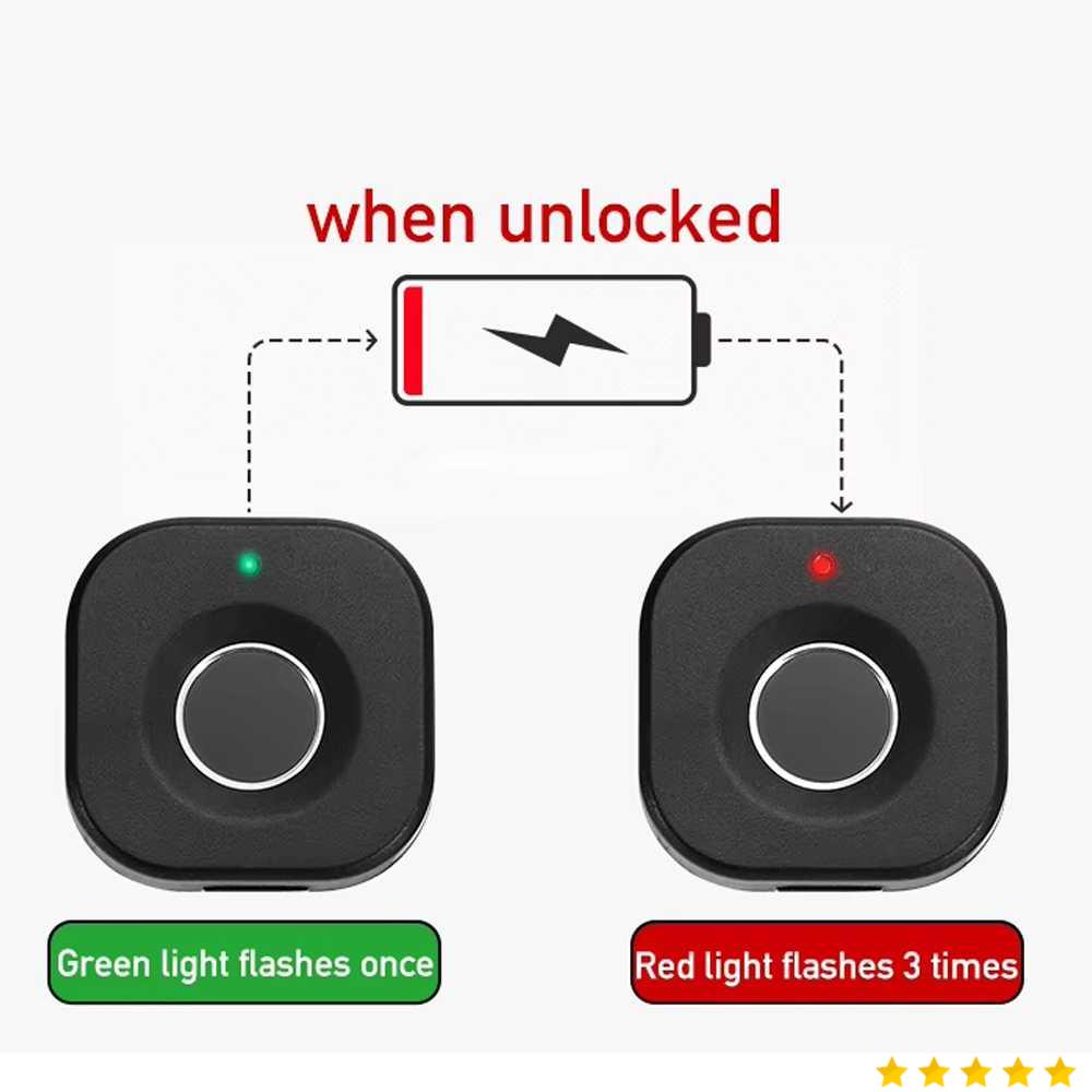 KAK Smart Lock Cabinet Locker Fingerprint Kunci Lemari Digital 10 Data - F040S-BF20