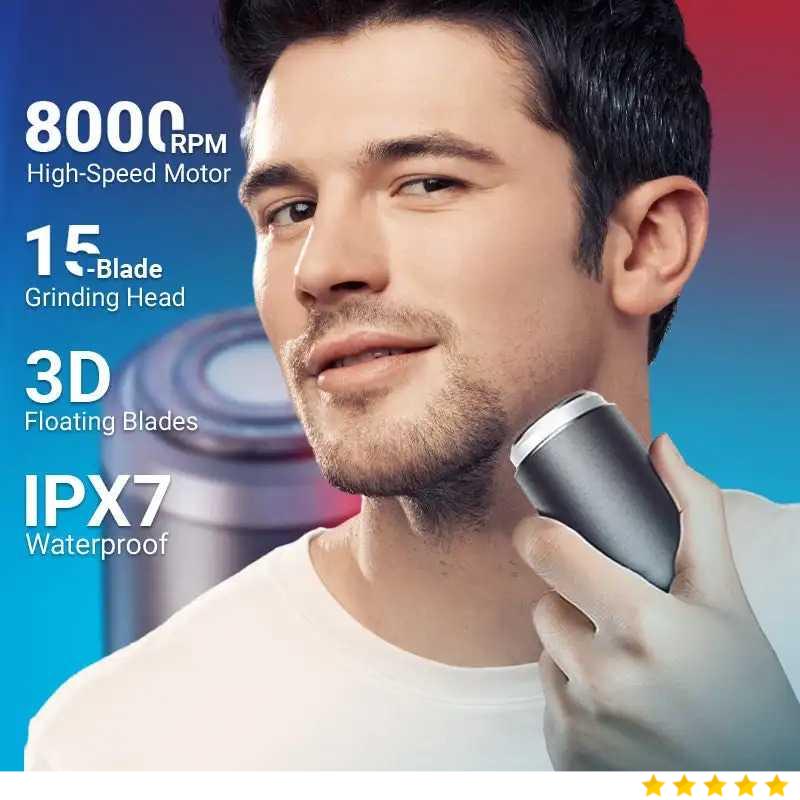 KONIKI Alat Cukur Kumis Elektrik Mini Trimmer Shaver IPX7 500mAh - YM-mi8
