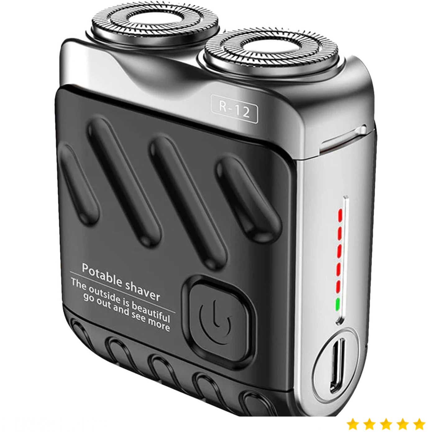 JIS Alat Cukur Kumis Elektrik Portabel Shaver Rotating 2 Blade - R-12