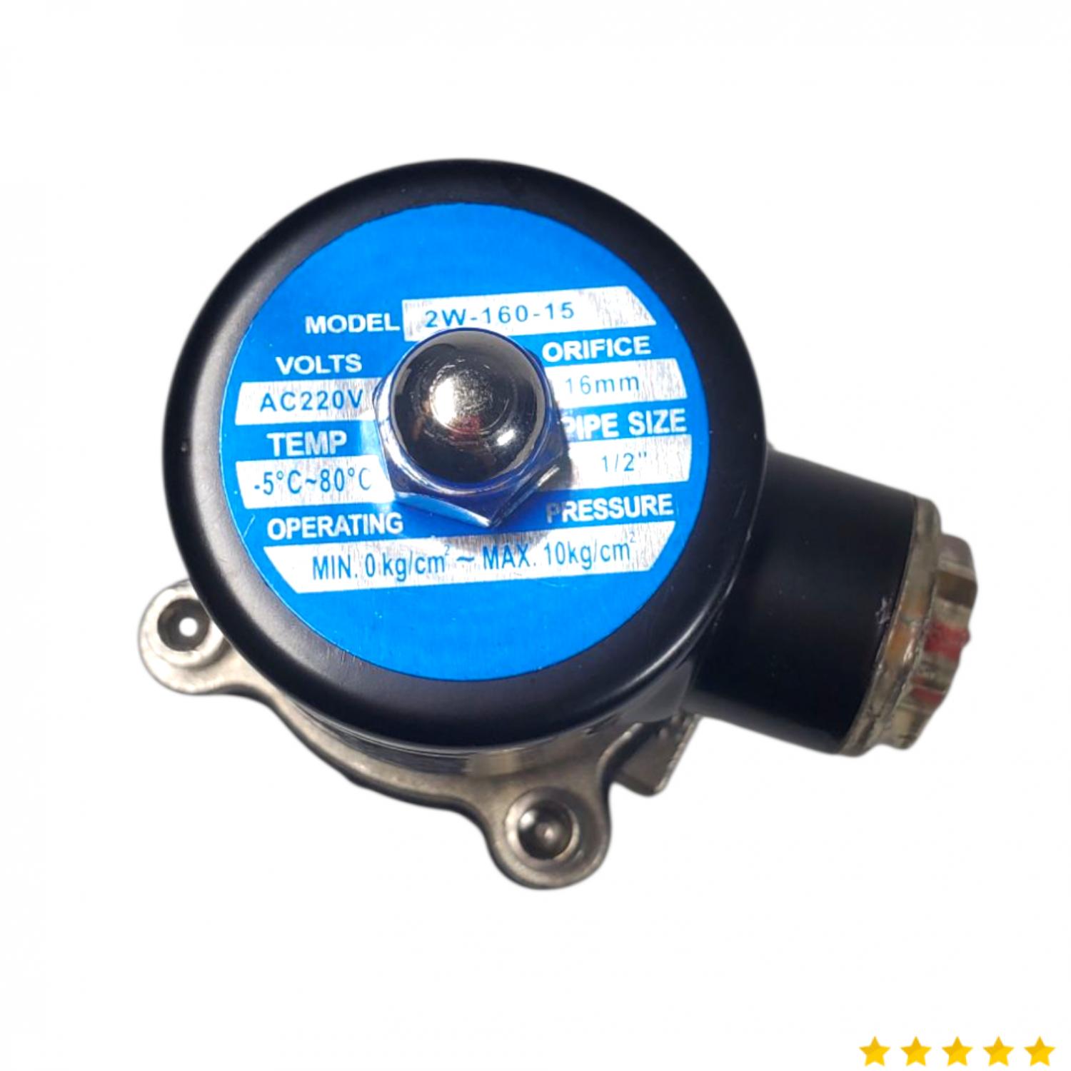 GRT Solenoid Water Valve Stainless Steel Normally Close 220V 1/2 Inch - 2W-160-15