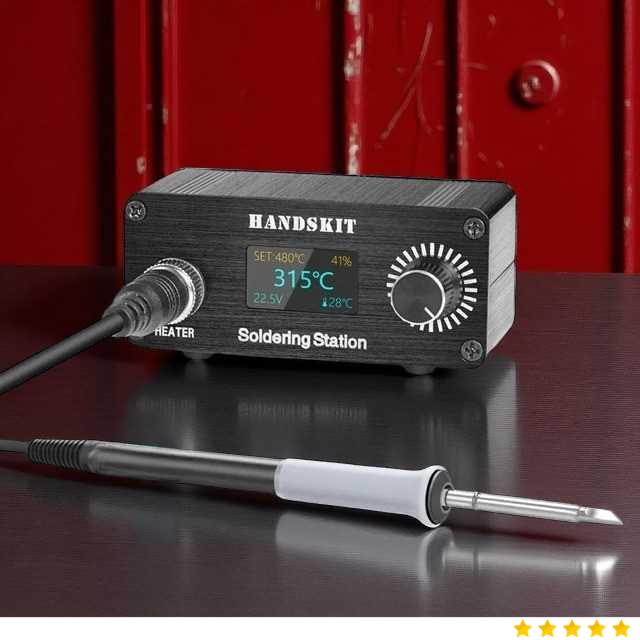 Handskit Solder Station Adjustable Temperature Anti-Static OLED 72W - T12D
