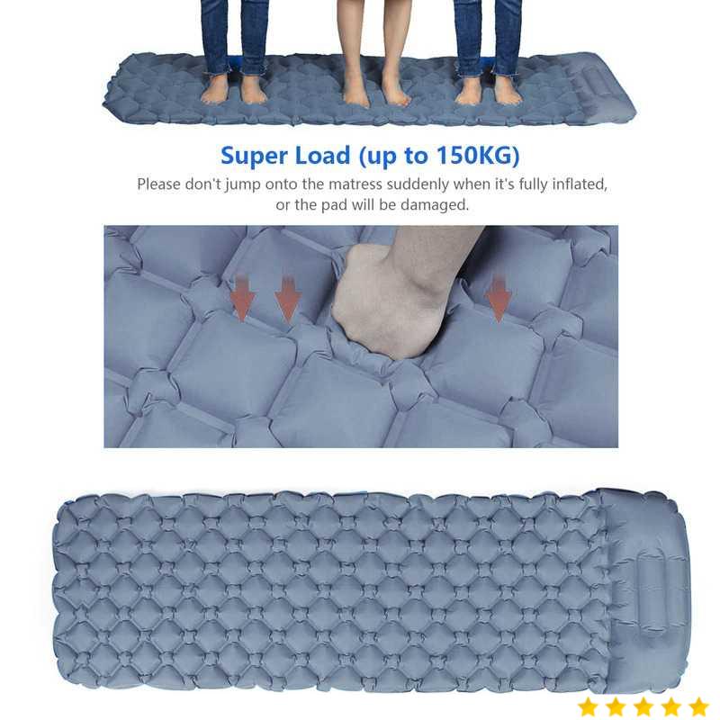 NATUREBELL Kasur Matras Angin Manual Sleeping Pad Ultralight Single - MH1