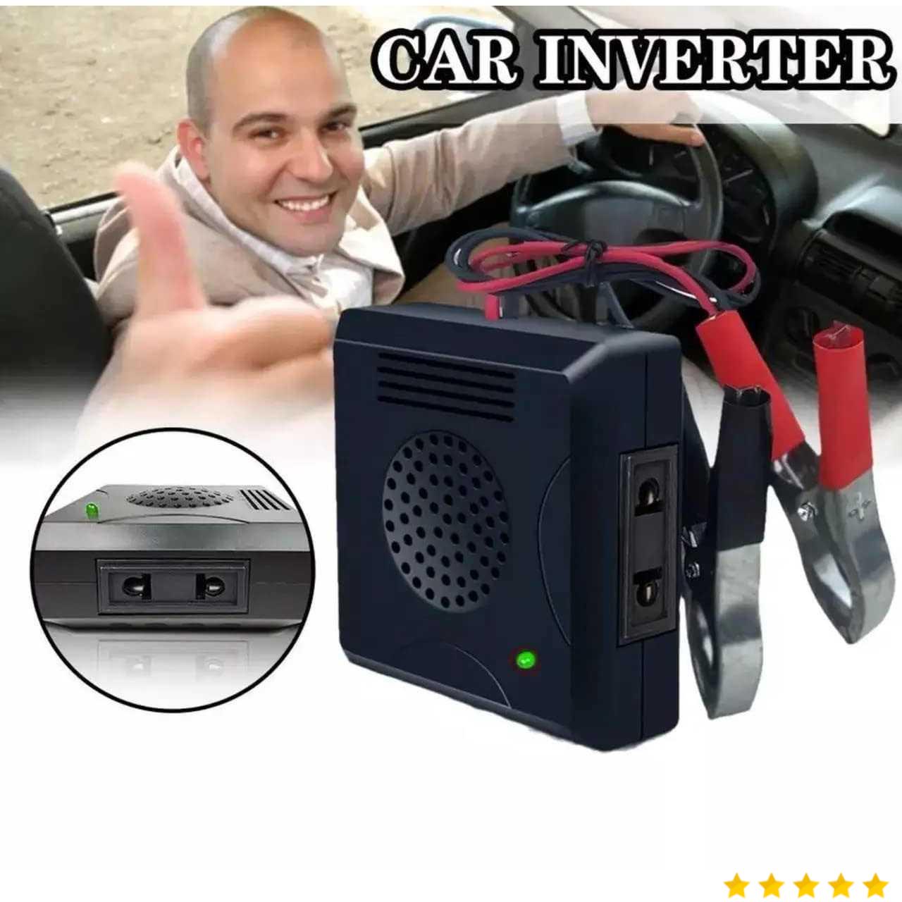 OTDTY Power Inverter Pure Sine Wave Car DC 12V to AC 220V 70W USB - WS-107