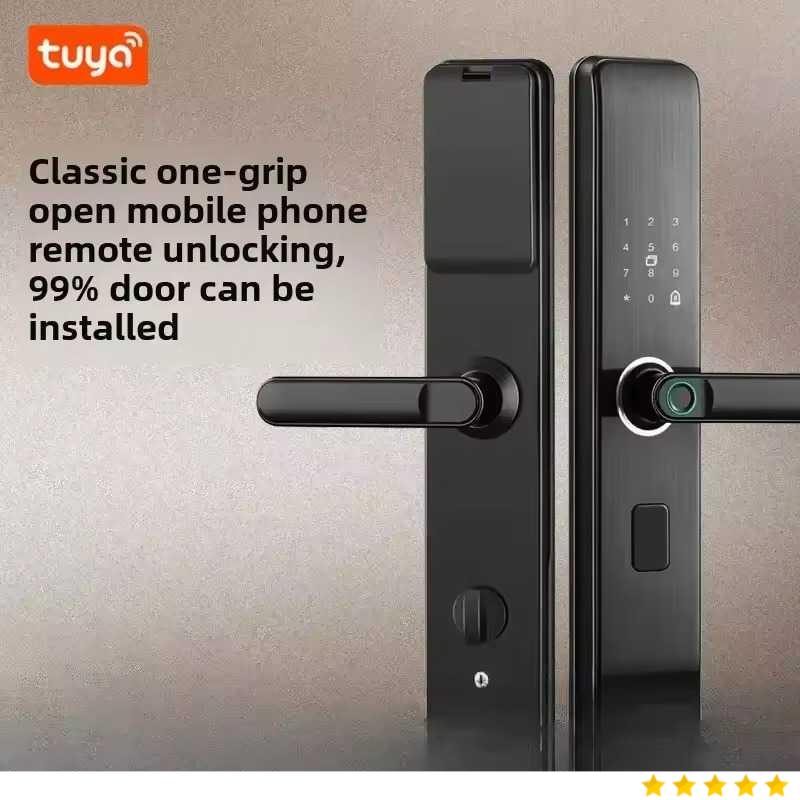REFINE Smart Door Lock Tuya App Bluetooth Fingerprint Password - MJ1S