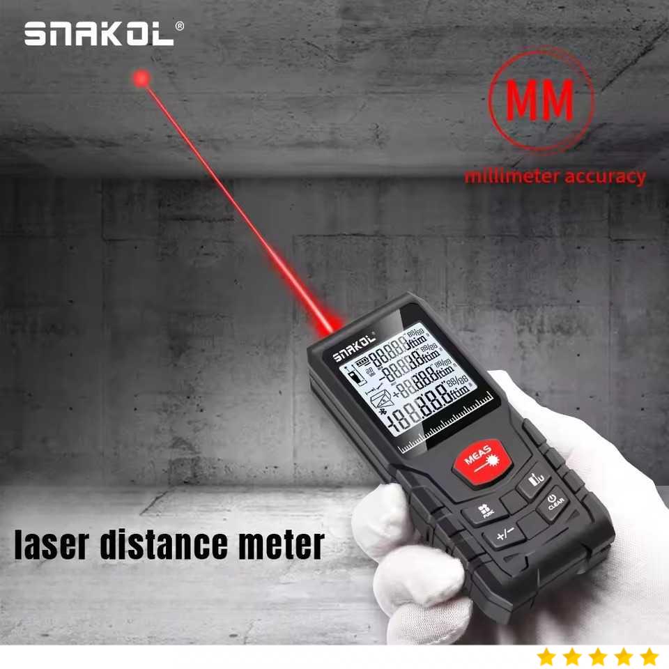 SNAKOL Pengukur Jarak Laser Range Finder Portable Waterproof - SK