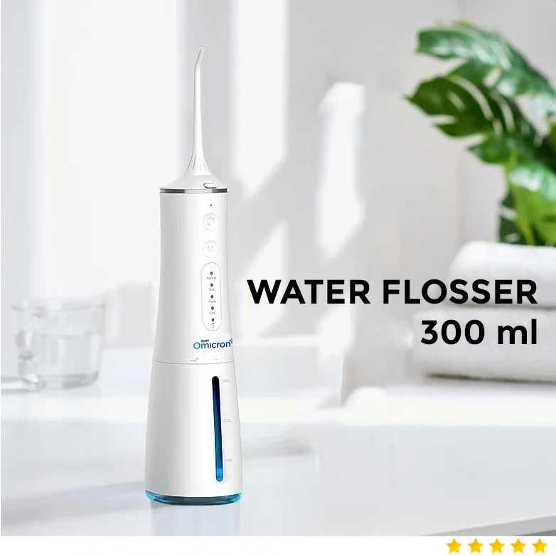 TaffOmicron Water Flosser Dental Irrigator Pembersih Karang Gigi 300ml - BV-609