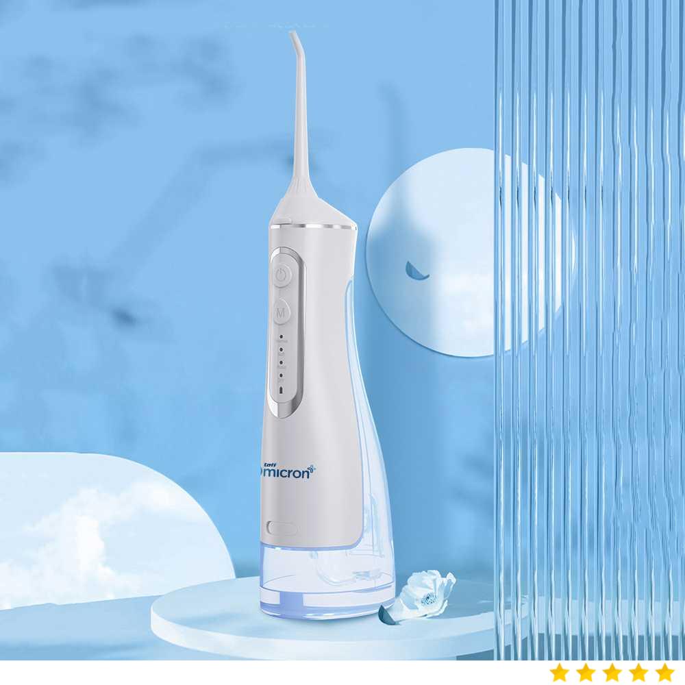 TaffOmicron Water Flosser Dental Irrigator Pembersih Karang Gigi 320ml - BV-612