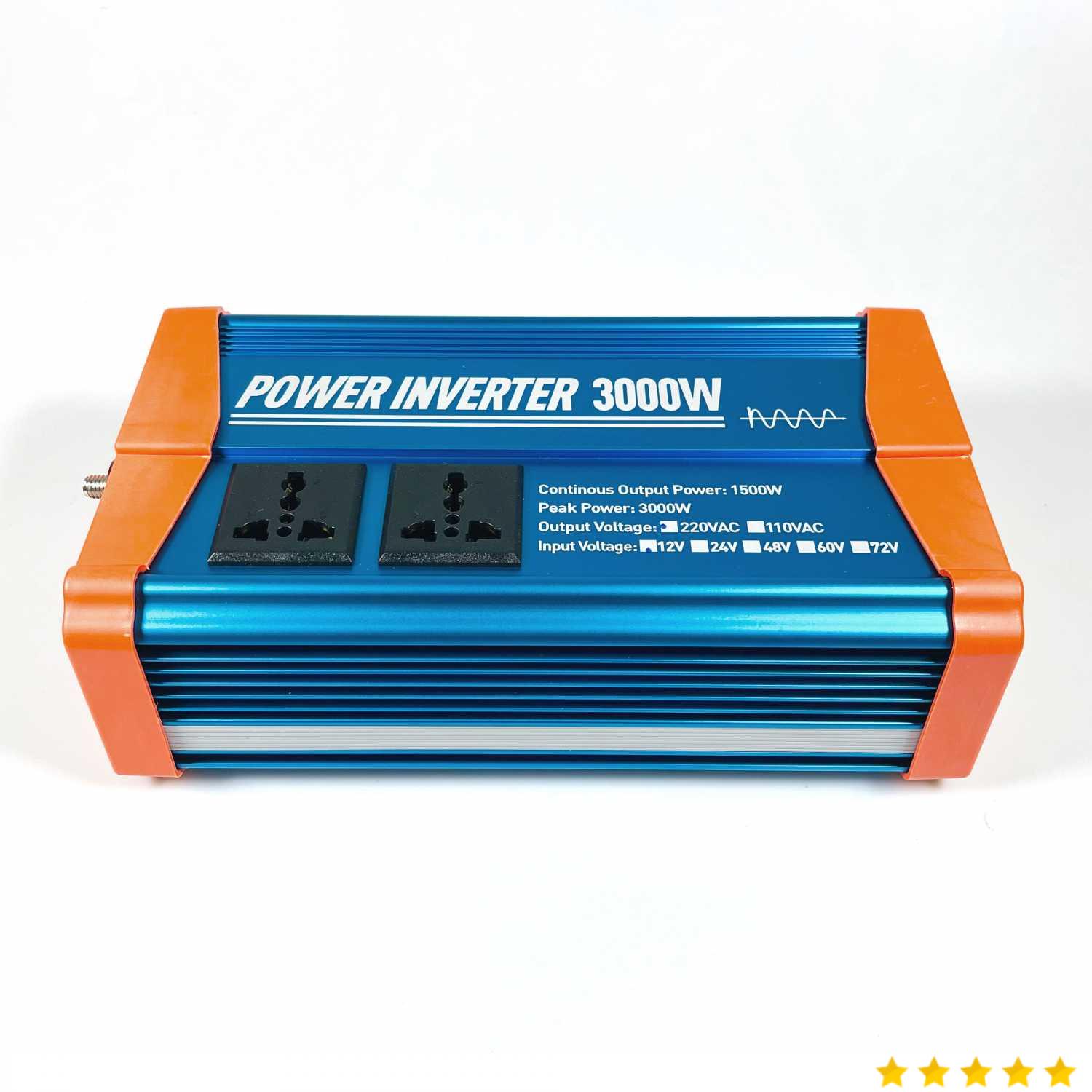 VOKTTA Power Inverter Mobil Pure Sine Wave DC 12V to AC 220V 3000W - VK15