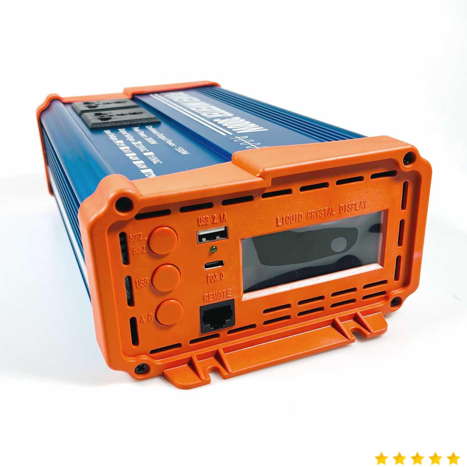 VOKTTA Power Inverter Mobil Pure Sine Wave DC 12V to AC 220V 3000W - VK15