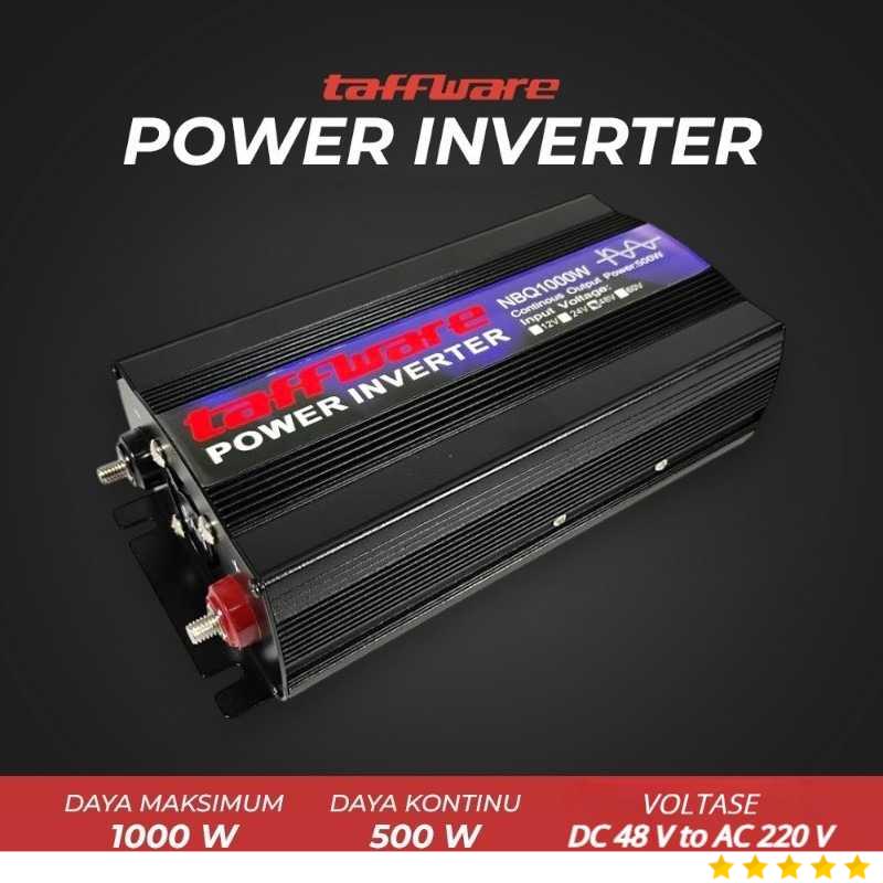 Taffware Power Inverter Mobil Pure Sine Wave DC 48V to AC 220V 1000W - NBQ1000W