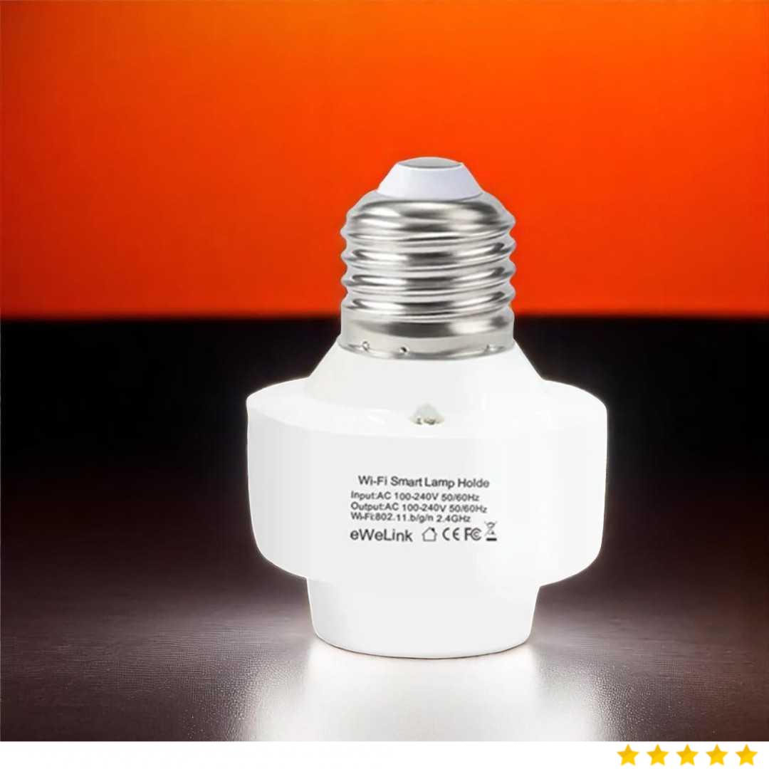 Yiweiilan Fitting Lampu Pintar Smart Lamp Socket Remote Mobile App E27 - DT0008