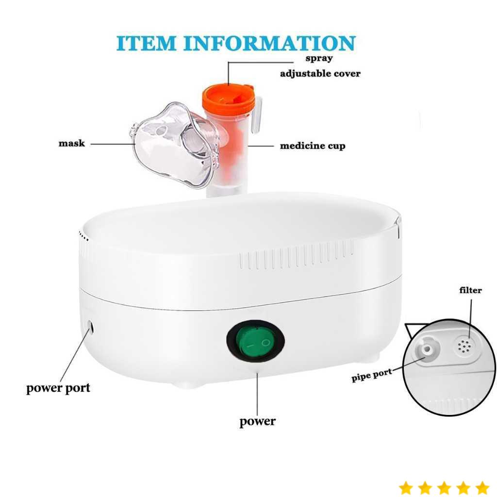 YNS Alat Terapi Pernapasan Medical Nebulizer Atomizer - JSL-W309